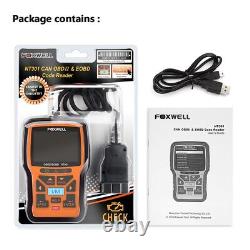 Foxwell NT301 Outil de diagnostic de voiture Scanner Lecteur de code de défaut OBD2 Vérification du moteur